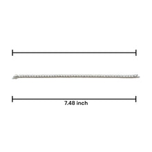 925 Sterling Silver White Cubic Zirconia Tennis Bracelet Premium 3.75mm Stones 7.48’’ Elegant Bracelet - Bracelet
