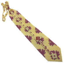 Handcrafted Maple Leaf Pattern Pearl Tie Nature-Inspired Necktie