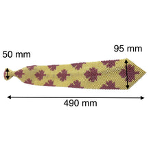 Handcrafted Maple Leaf Pattern Pearl Tie Nature-Inspired Necktie