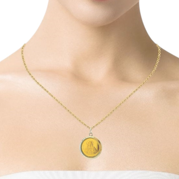Tri-Dhatu Jesus Christ Pendant – Handcrafted Unisex Talisman in Gold, Silver & Copper for Faith, Redemption & Spiritual Strength Gift
