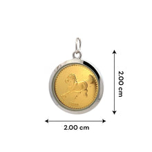 Year of the Horse Tri-Dhatu Pendant – Handcrafted Chinese Zodiac Talisman in Gold, Silver & Copper for Passion, Freedom & Drive Gift