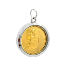 Rat Zodiac Chinese Auspicious Pendant – Handcrafted Tri-Dhatu Talisman in Gold, Silver & Copper for Intelligence, Opportunity & Clever New Beginnings