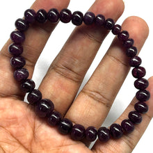 Natural Ruby Bracelet | Smooth 5–9mm Rondelle Beads 33 Pcs 88 Carats | Scarlet Red VVS Clarity | July Birthstone Gemstone Jewelry