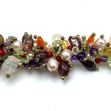 Mix Natural Semiprecious Beads Multi Colored Gemstone Bracelet