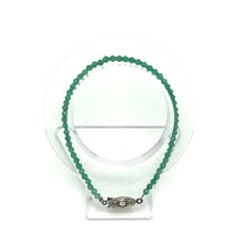 Green Onyx Natural Fancy Facet Beads Semiprecious Bracelet