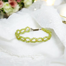 Peridot Natural Facet Cut Rondelle with Citrine Rondelle Beads Gemstone Bracelet