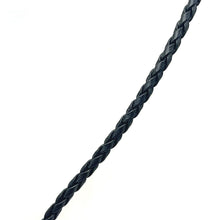 Pendant Light Peach Drop Shape 16mm Glass Stone With Black Twisted Cord Necklace Minimal Style With Warm Tones