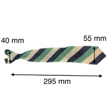 Handcrafted Stripes Pattern Pearl NeckTie Classic Lines and Style