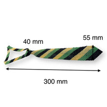 Handcrafted Stripes Pattern Pearl Tie Classic Lines and Style