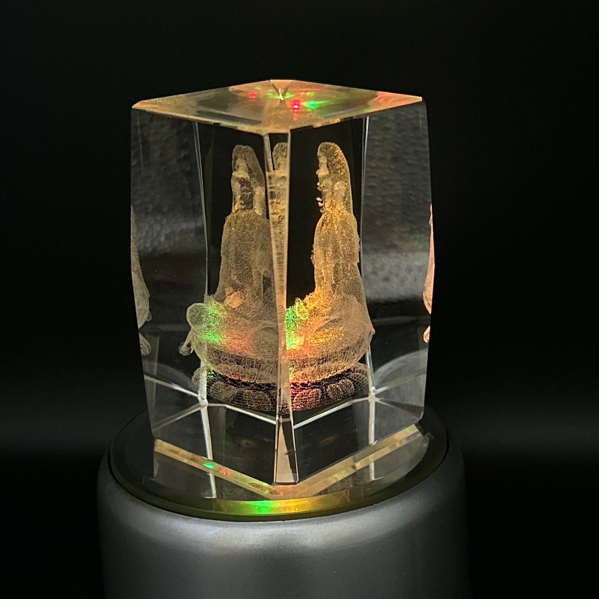 3D Crystal Sitting Buddha Lamp Enlightenment