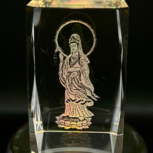 3D Crystal Kuan Yin Radiance Lamp Guanyin