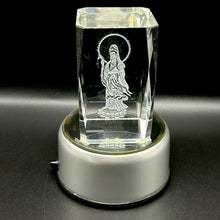 3D Crystal Kuan Yin Radiance Lamp Guanyin