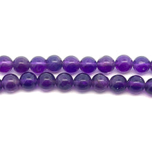 Natural Handmade Necklace Amethyst Gemstone Plain Ball Beaded Jewelry