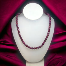 Natural Handmade Necklace Ruby Gemstone Plain Ball Beaded Jewelry