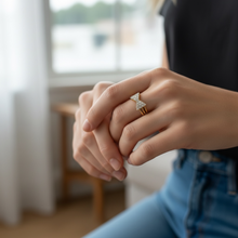 18K Yellow Gold Statement Bow Ring | Natural Diamond Ribbon Love Knot Motif | Modern Luxury Cocktail Jewelry