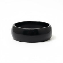Tungsten Ring Domed Black Glossy High Polished Band