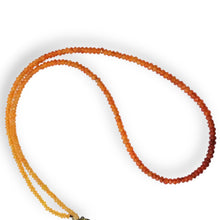 Handmade Necklace Natural Carnelian Gemstone Facet Beaded Jewelry