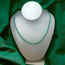 Natural Handmade Necklace Green Onyx Gemstone Solid Strand Link Beaded Jewelry