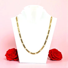 Gold Plated Chain Figaro Unique Fashion Necklace Jewelry
