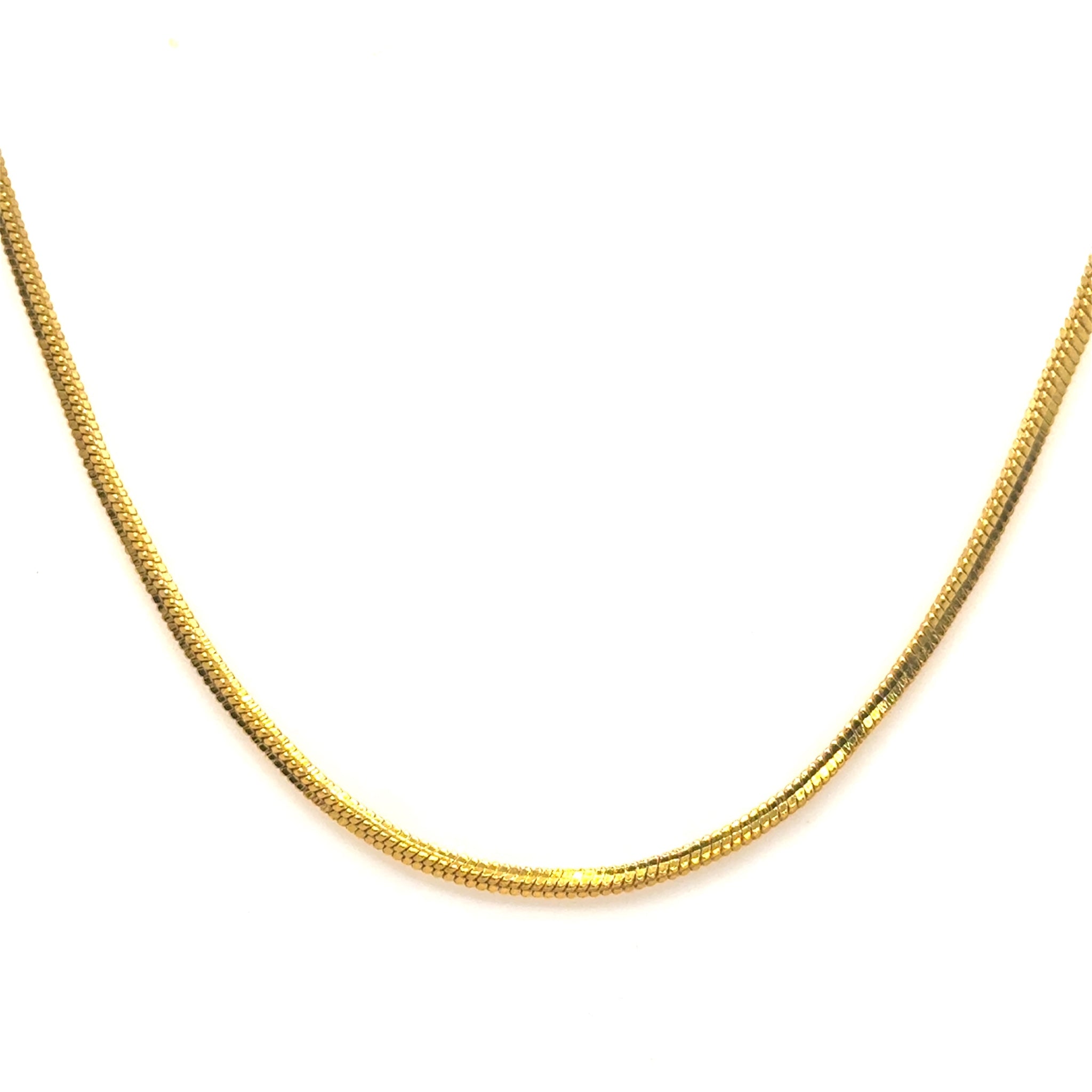 Chain Gold Plated Snake Inspired Fashion Necklace Jewelry