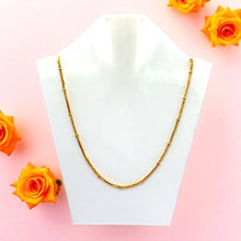 Gold Electroplated O shape and cuban Chain Necklace Jewelry