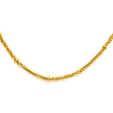 Gold Electroplated O shape and cuban Chain Necklace Jewelry