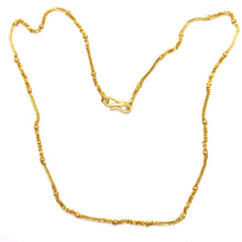 Gold Electroplated O shape and cuban Chain Necklace Jewelry