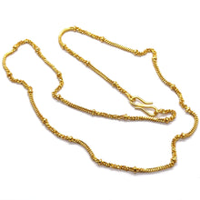 Gold Electroplated O shape and cuban Chain Necklace Jewelry