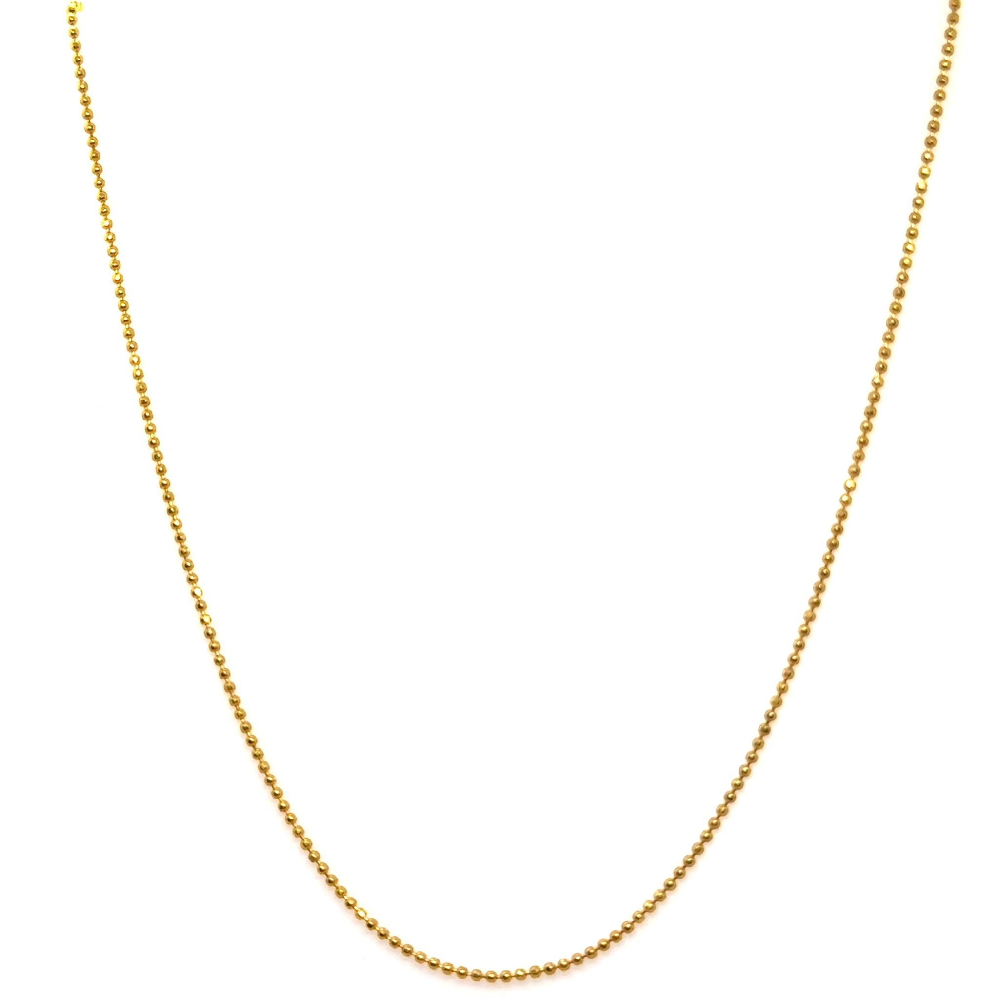 Gold Plated Chic Beaded Chain Necklace Jewelry