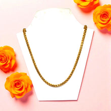 Gold Plated Box Flexi Chain Necklace Jewelry