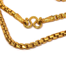 Gold Plated Box Flexi Chain Necklace Jewelry