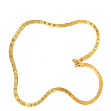Micron Gold Plated I Love You Initial Snake Gold Plated Chain Necklace Jewelry
