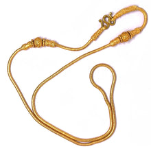 Gold plated Snake chain interlocked with granulated beads chain necklace Jewelry