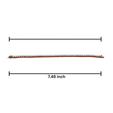 925 Sterling Silver 3.75 mm Tennis Bracelet Premium White Cubic Zirconia 7 Inch Classic Luxury Bracelet