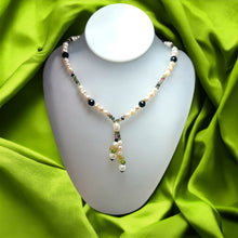 Natural Citrine & Multi Tourmaline Pearl Peridot Gemstone Necklace