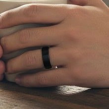 Tungsten Ring Flat Black Brushed Finished Classic Band