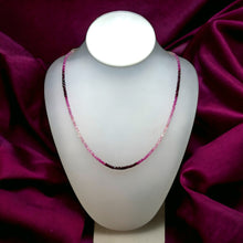 Natural Ruby Rondelle Facet Cut Beads Precious Necklace