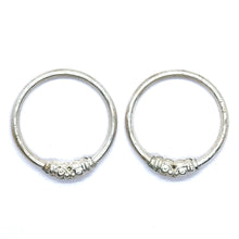 Ornate Textured German Silver Beaded Kada Set for Babies for Naming Ceremonies & Cultural Wear