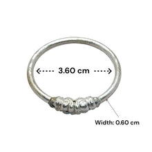 Ornate Textured German Silver Beaded Kada Set for Babies for Naming Ceremonies & Cultural Wear