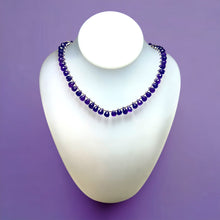 Natural Handmade Necklace Amethyst Gemstone Faceted Dew Drop Jewelry