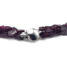 Artisan Natural Garnet Plain Tube & Pearl Round Gemstone Beaded 15.8