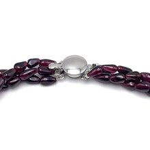 Handcrafted Garnet Drop Bead with Natural Pearl Accents Elegant Gemstone 17.7