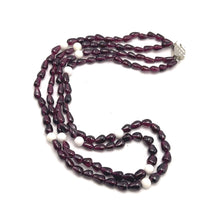 Handcrafted Garnet Drop Bead with Round Agate Accents Natural Gemstone 16.2