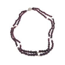 Handcrafted Garnet Drop Bead with Round Agate Accents Natural Gemstone 16.2