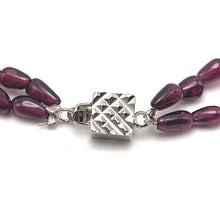 Handcrafted Garnet Drop Bead with Round Agate Accents Natural Gemstone 16.2