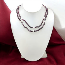 Handcrafted Garnet Drop Bead with Round Agate Accents Natural Gemstone 16.2