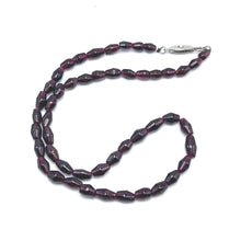 Garnet Natural Handmade Smooth Plain Dholki Gemstone Beaded 16.4