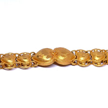 Yellow Gold Micron Plated Heart Bracelet – Micron Finish & Fine Engraving