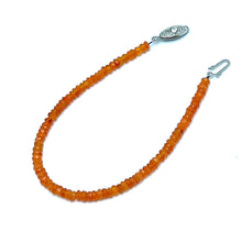 Carnelian Natural Rondelle Facet Bead Semiprecious Bracelet