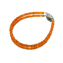 Carnelian Natural Rondelle Facet Bead Semiprecious Bracelet